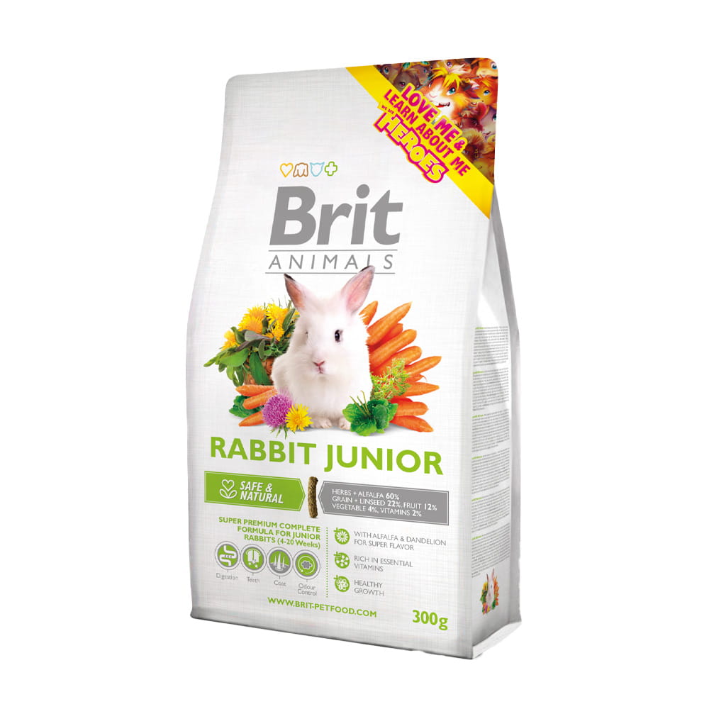Brit Animals Rabbit Colmplete Junior Sucha Karma dla Królika 300g